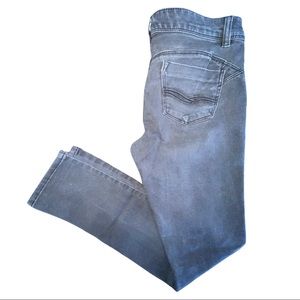 black jeans and black/wht beach lounge shorts